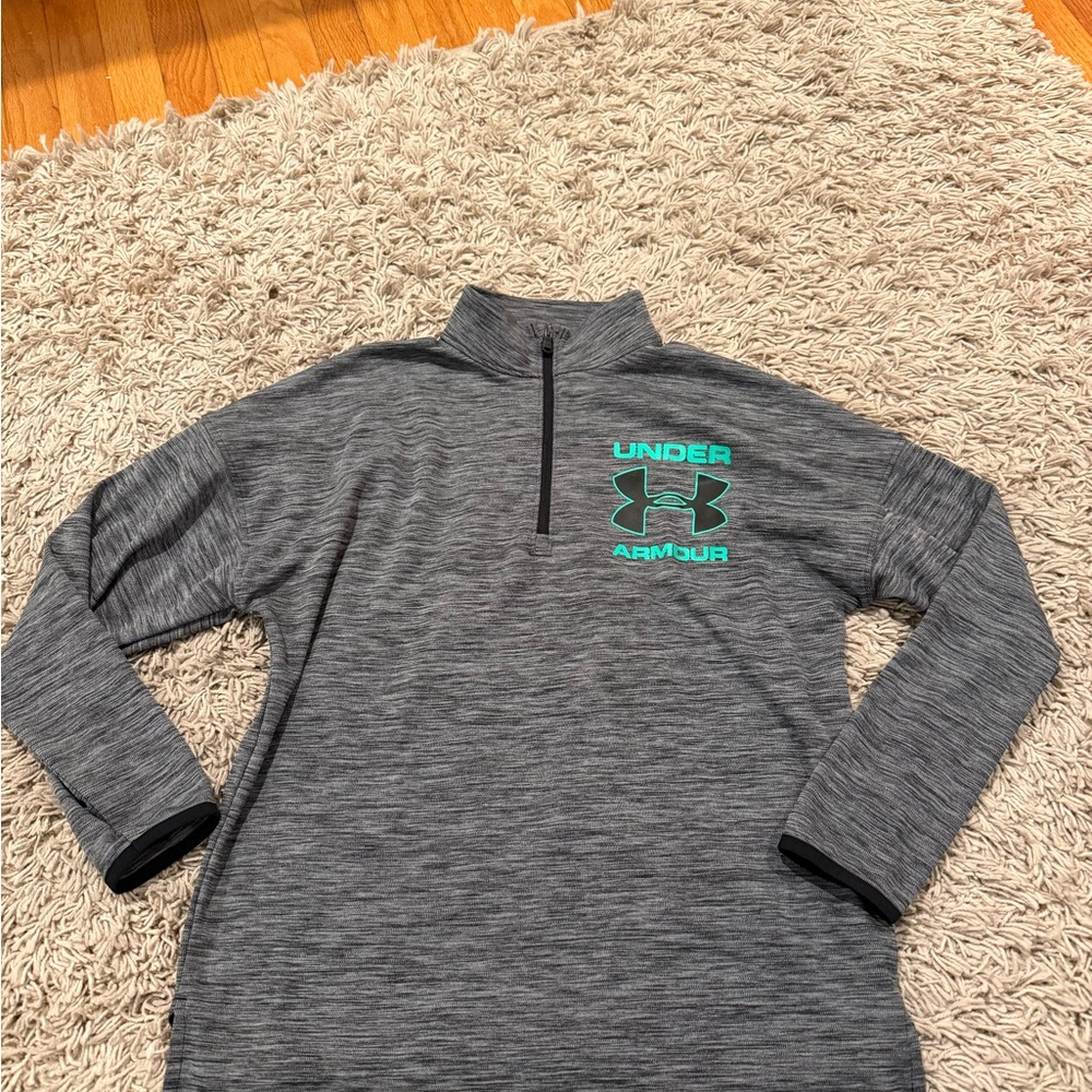 Under Armour Kids Gray Quarter-Zip Sweatshirt